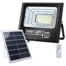 Aigostar - LED Himmennettävä aurinkokenno valonheitin LED/60W/3,2V IP67 + kaukosäädin