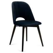 Ruokapöydän tuoli BOVIO 86x48 cm tummansininen/pyökki