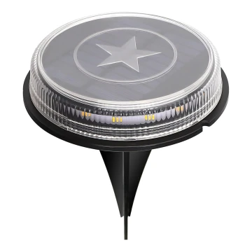 Aigostar - LED-aurinkokennolamppu LED/0,6W/5,5V 24,5 cm 3200K IP66 musta