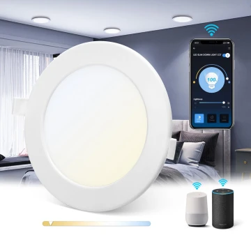 Aigostar - LED Himmennettävä upotettava valo LED/9W/230V halk. 14,5 cm Wi-Fi