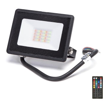 Aigostar - LED-RGB-valonheitin LED/20W/230V IP65 + kauko-ohjaus