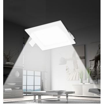 Aigostar - LED upotettava valo LED/18W/230V 22x22 cm 4000K valkoinen