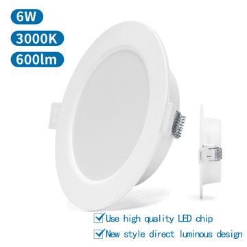 Aigostar - LED upotettava valo LED/6W/230V 3000K halkaisija 11,8 cm valkoinen