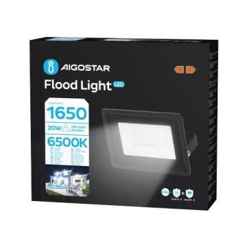 Aigostar - LED-valonheitin LED/20W/230V 6500K IP65