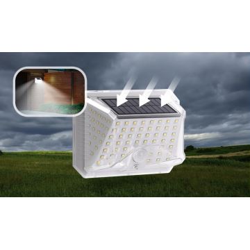 Aigostar - SETTI 2xLED Seinävalaisin anturilla LED/1,48W/5V 6500K IP65