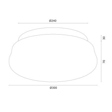 Argon 6142 - Kattovalo OMBRA 3xE27/15W/230V kultainen/valkoinen