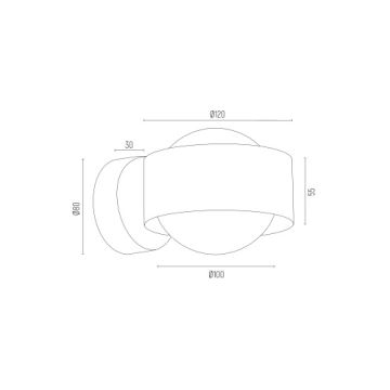 Argon 8567 - Kylpyhuoneen seinävalaisin MASSIMO PLUS 1xG9/6W/230V IP44 kulta