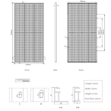 Aurinkosähköpaneeli JINKO 580Wp IP68 Half Cut kaksipuolinen