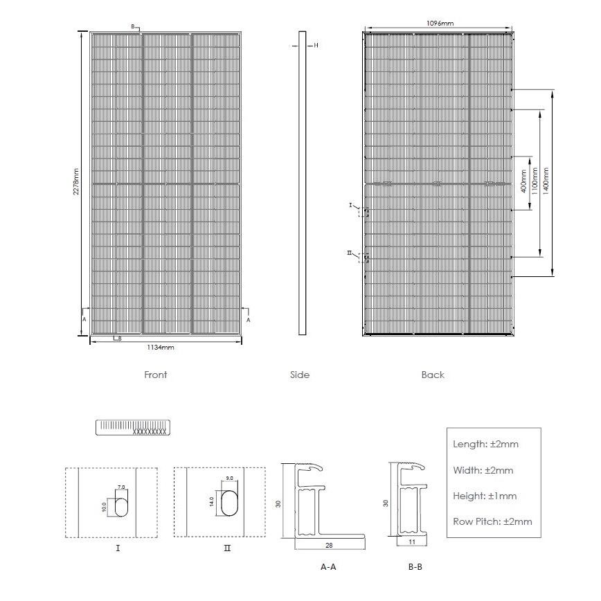 Aurinkosähköpaneeli JINKO 580Wp IP68 Half Cut kaksipuolinen - paletti 36 kpl