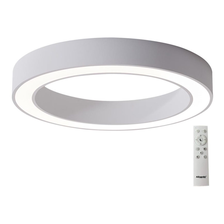 Azzardo AZ5040 - Himmennettävä LED-kattovalaisin MARCO LED/100W/230V valkoinen + kauko-ohjaus