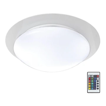 B.K.Licht BKL1025 - LED RGB Himmennettävä kylpyhuoneen kattovalaisin ASKELLA LED/12W/230V IP44 + kauko-ohjaus