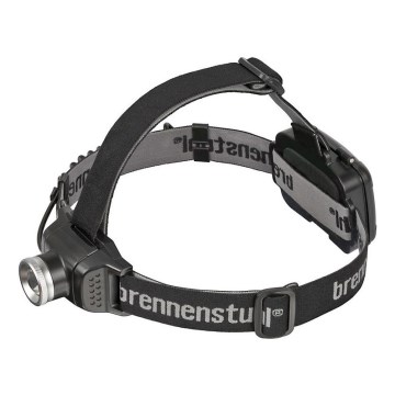 Brennenstuhl - LED otsalamppu LuxPremium LED/3xAA IP44 musta