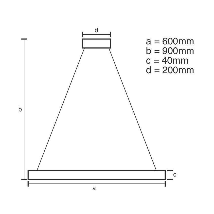 Brilagi - Himmennettävä LED-kattokruunu johdossa CIRCLE LED/42W/230V 3000-6500K + kauko-ohjaus