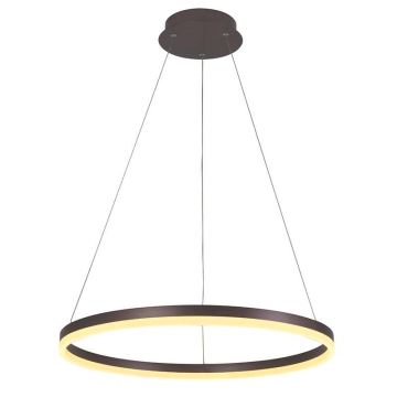 Brilagi - Himmennettävä LED-kattokruunu johdossa CIRCLE LED/42W/230V 3000-6500K ruskea + kauko-ohjaus