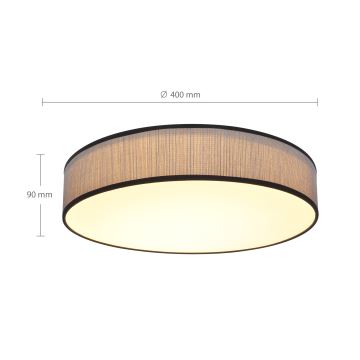 Brilagi - Himmennettävä LED-kattovalaisin AURORA LED/48W/230V 3000-6500K halkaisija 40 cm + kauko-ohjaus