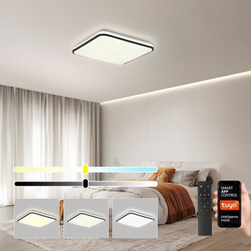 Brilagi - Himmennettävä LED-kattovalaisin SMART LED/28W/230V 3000-6000K 40x40 cm Wi-Fi Tuya + kauko-ohjaus