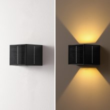 Brilagi - LED aurinkokenno seinävalo anturilla SOLAR CUBE LED/2W/3,2V IP54