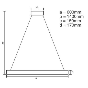 Brilagi - LED Himmennettävä kristalli kattokruunu johdossa HALO LED/40W/230V + kauko-ohjaus