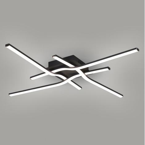 Brilagi - LED-kattovalaisin STRIPES LED/38W/230V musta