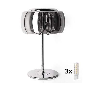 Brilagi - LED Kristallipöytävalaisin JEWEL 3xG9/42W/230V