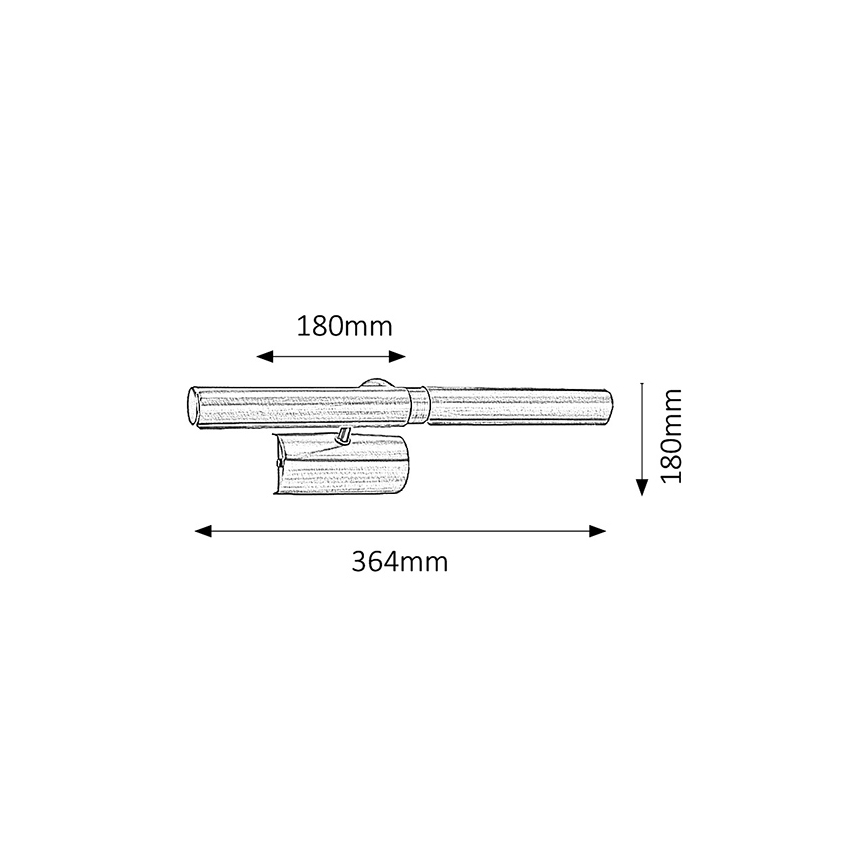 Brilagi - LED-kuvavalo DANAE 2xE14/6W/230V mattakromi