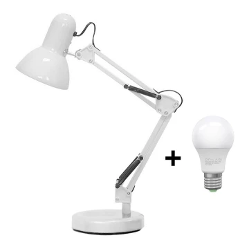 Brilagi - LED-pöytälamppu ROMERO 1xE27/10W/230V valkoinen