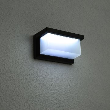 Brilagi - LED-seinäaurinkovalaisin anturilla BRICK LED/12W/5,5V IP65