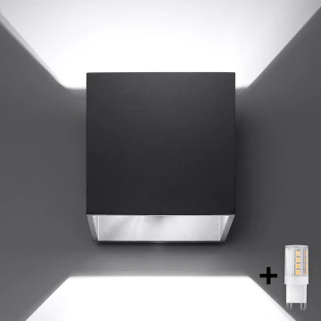 Brilagi -  LED-seinävalaisin MURO 1xG9/4W/230V musta