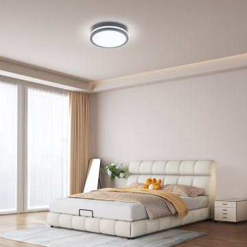 Brilagi - LED-ulkovalo BENE LED/24W/230V halkaisija 26 cm antrasiitti IP54