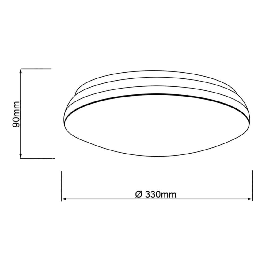 Brilliant - LED RGBW Himmennettävä kattovalo MIDWAY LED/14W/230V 3100-6500K Wi-Fi Tuya + kauko-ohjaus