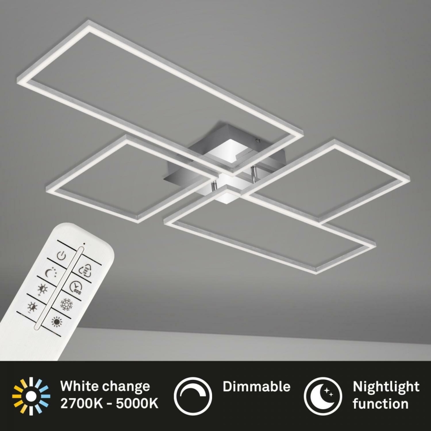 Brilo 3170-018 - LED-himmennyskattokruunu FRAME LED/51W/230V 2700-5000K + kauko-ohjaus