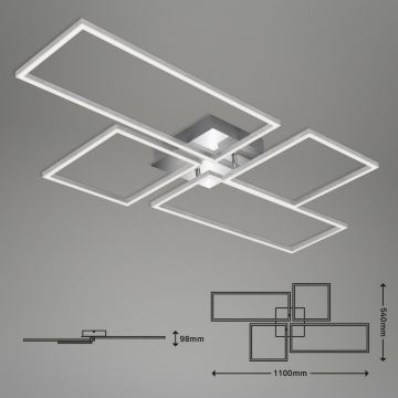 Brilo 3170-018 - LED-himmennyskattokruunu FRAME LED/51W/230V 2700-5000K + kauko-ohjaus