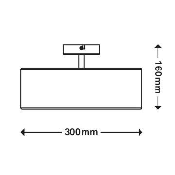 Brilo 3375-026 - Kiinteä kattokruunu 1xE27/40W/230V