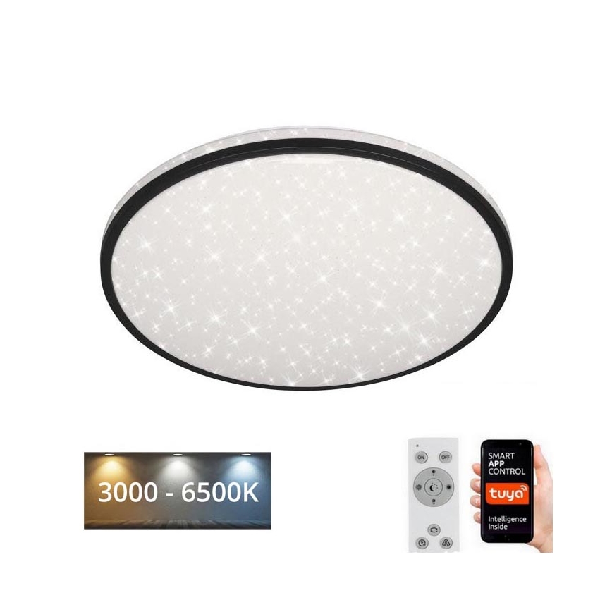 Brilo - Himmennettävä LED-kattovalaisin STARRY SKY LED/24W/230V 3000-6500K Wi-Fi Tuya + kauko-ohjaus