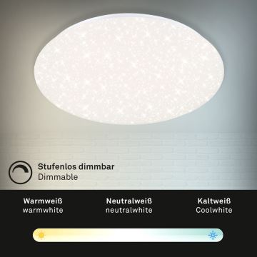 Brilo - Himmennettävä LED-kattovalaisin STARRY SKY LED/40W/230V 3000-6000K + kauko-ohjaus