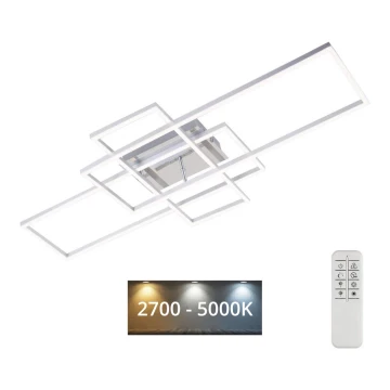 Brilo - LED-himmennyskattokruunu FRAME LED/51W/230V 2700-5000K kromi + kauko-ohjaus