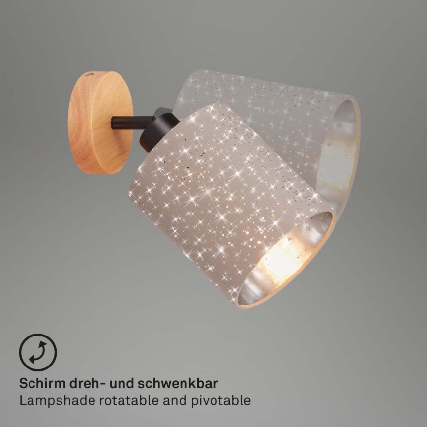 Briloner 2078-011 - Seinäkohdevalo SPOTLIGHT 1xE27/25W/230V beige