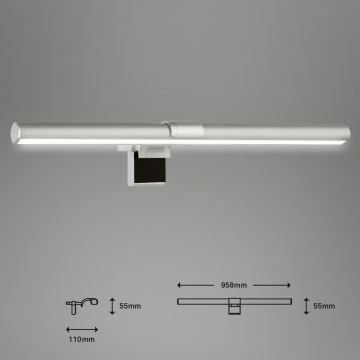 Briloner 2303-014 - LED Himmennettävä näytön valaistus LED/3,5W/5V 3000/4500/6500K