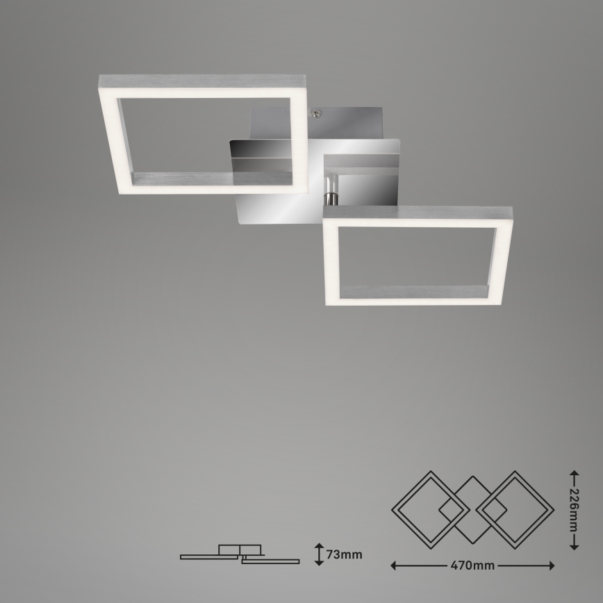 Briloner 3207-018 - LED-kattovalaisin KEHYT 2xLED/8W/230V