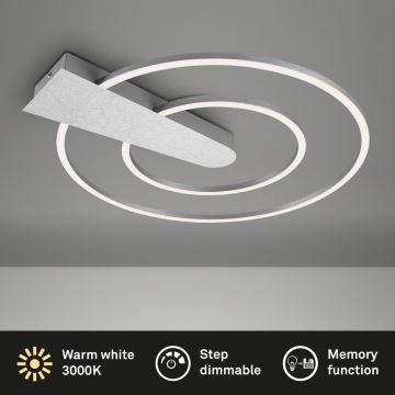 Briloner 3543-018 - Himmennettävä LED-kattovalaisin NICO LED/25W/230V kromi