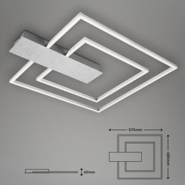 Briloner 3545-018 - Himmennettävä LED-kattovalaisin NICO LED/25W/230V kromi