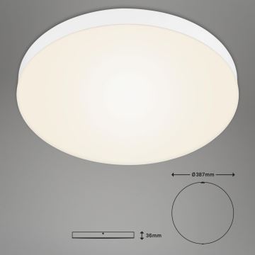 Briloner 7068-016 - LED-kattovalaisin FLAME LED/24,5W/230V 3000K halkaisija 38 cm valkoinen