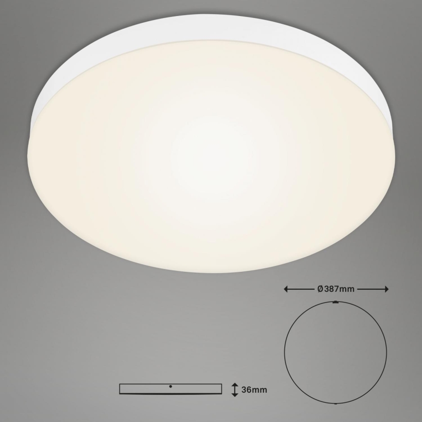 Briloner 7068-016 - LED-kattovalaisin FLAME LED/24,5W/230V 3000K halkaisija 38 cm valkoinen