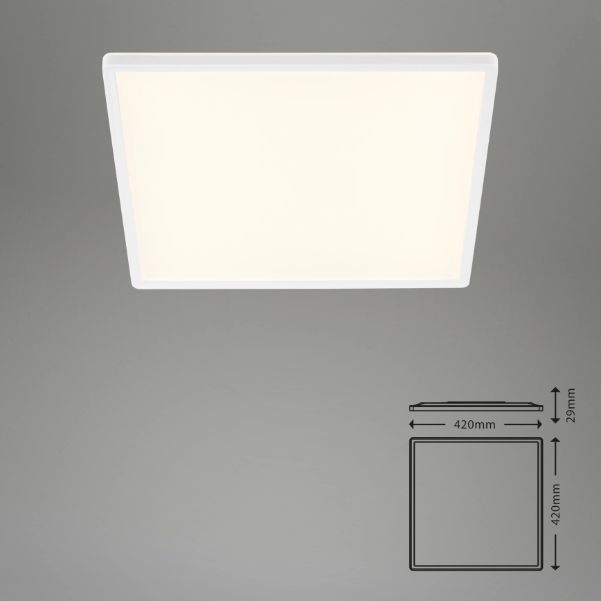 Briloner 7158-416 - LED-kattovalaisin SLIM LED/22W/230V 42x42 cm