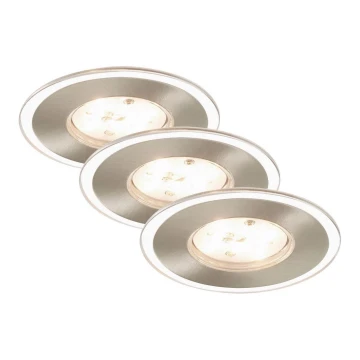 Briloner 7197-032 - SETTI 3x LED Himmennettävä upotettu kylpyhuonevalaisin LED/4,5W/230V IP44