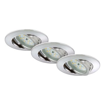 Briloner 7209-038 - SETTI 3x LED Kylpyhuoneen upotettava valo LED/5W/230V IP23