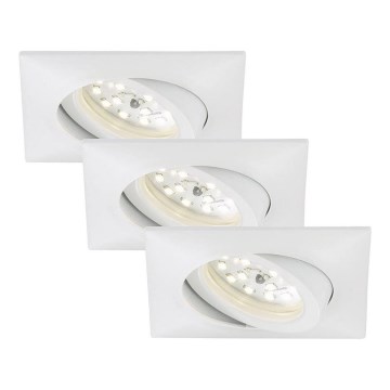 Briloner 7210-036 - SETTI 3x LED Kylpyhuoneen upotettava valo ATTACH LED/5W/230V IP23 valkoinen