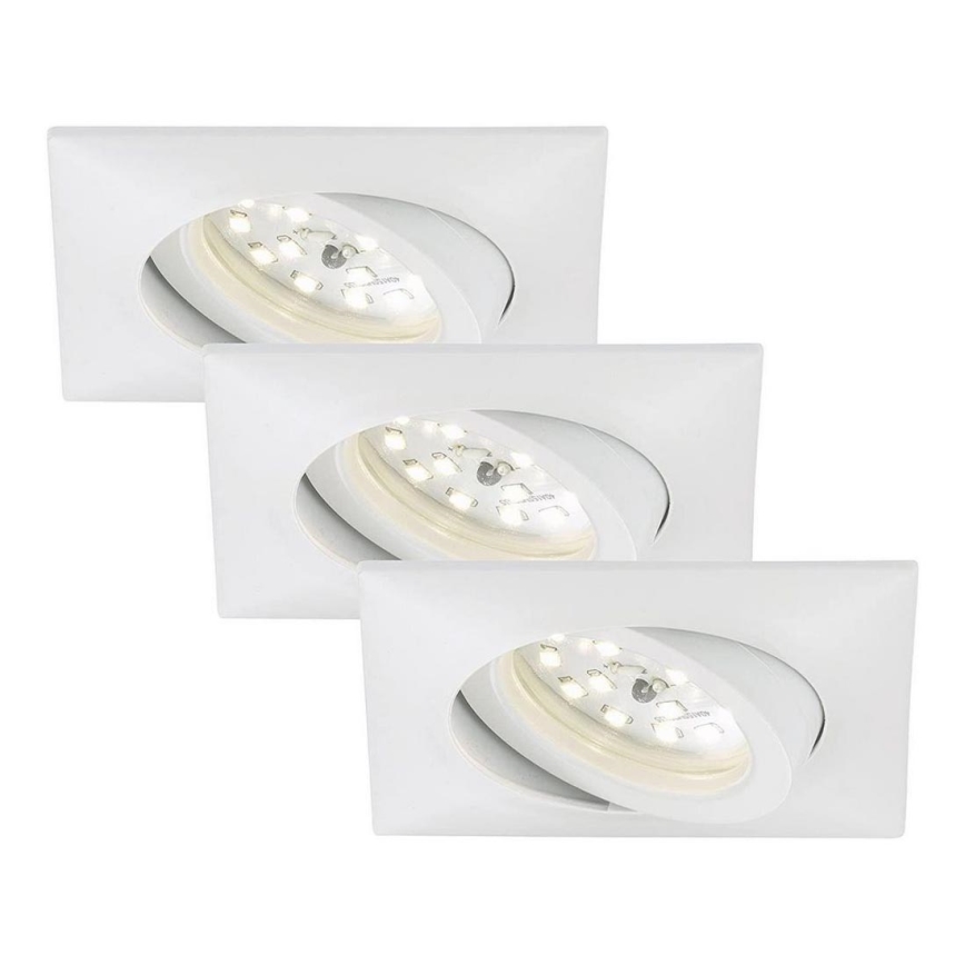 Briloner 7210-036 - SETTI 3x LED Kylpyhuoneen upotettava valo ATTACH LED/5W/230V IP23 valkoinen