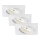 Briloner 7210-036 - SETTI 3x LED Kylpyhuoneen upotettava valo ATTACH LED/5W/230V IP23 valkoinen