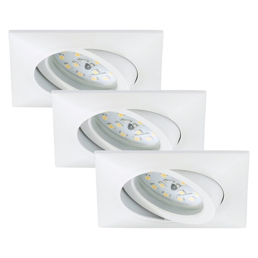 Briloner 7210-036 - SETTI 3x LED Kylpyhuoneen upotettava valo ATTACH LED/5W/230V IP23 valkoinen